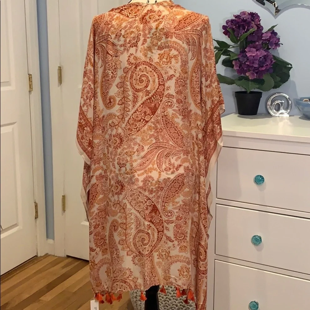 Light My Fire Ruggine, Paisley Kimono Duster NWT - Picture 7 of 12
